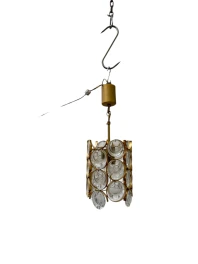 Hollywood Regency Pendant Lamp by Gaetano Sciolari for Palwa Germany, 1970s